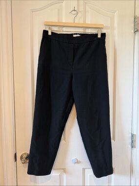 Babaton Black High Rise Pull On Tapered Cropped Ankle Pants Size 10
